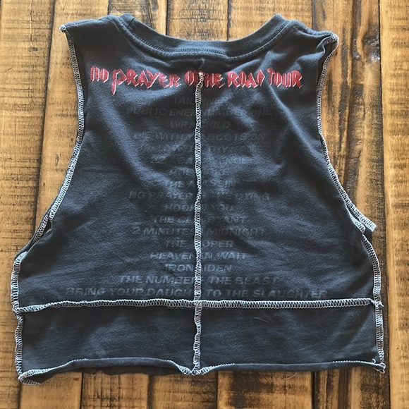 Iron Maiden - No Prayer on the Road Tour Graphic Crop Top - Picture 5 of 9